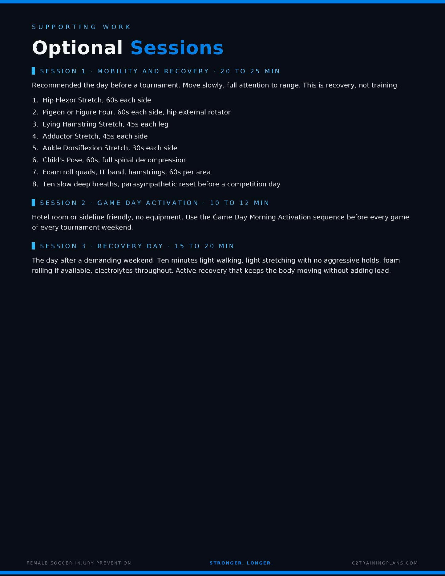 Female Soccer Injury Prevention Program | 8 Week Blueprint PDF
