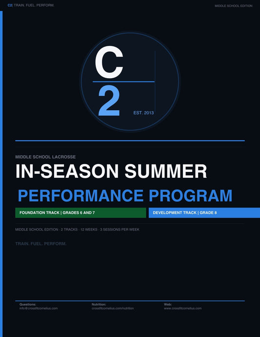 C2 Middle School Lacrosse Summer Performance Program