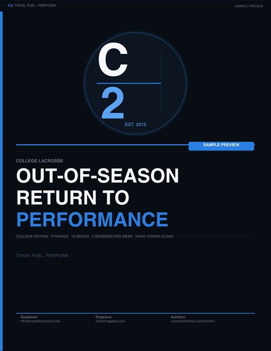 C2 College Lacrosse Out of Season Program — Free Sample Preview