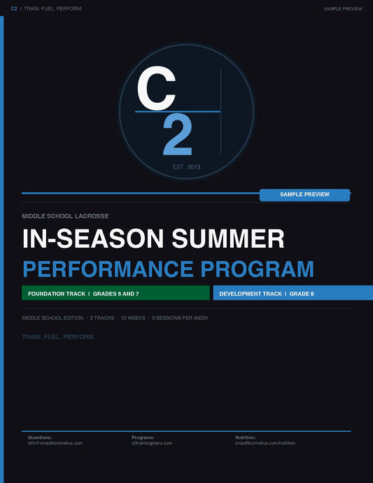 C2 Middle School Lacrosse Summer Program — Free Sample Preview