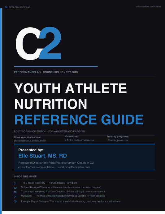 C2 Youth Athlete Nutrition Reference Guide